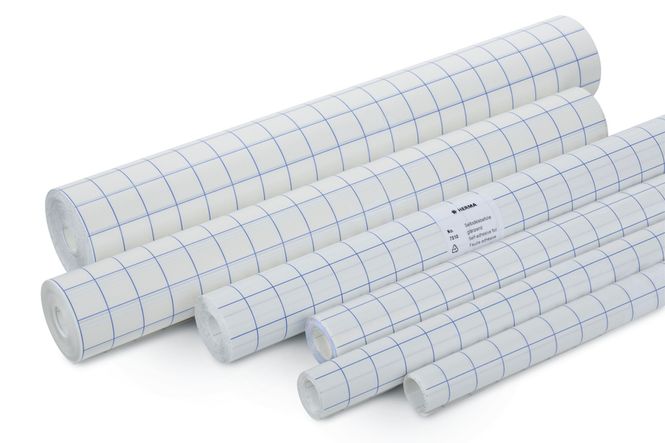 Hovedbilde HERMA selvklebende plastfolie 40cm 2m rutenett ...
