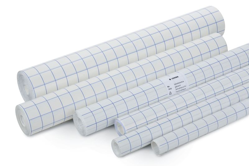 HERMA selvklebende plastfolie 40cm 2m rutenett (10 pakk)