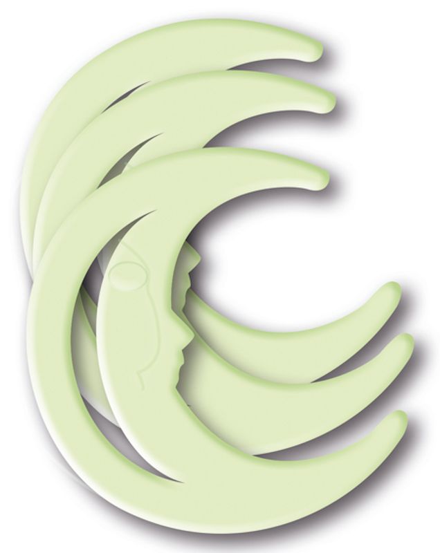 HERMA selvlysende stickers, Måne, 3 stk (5-pakk)