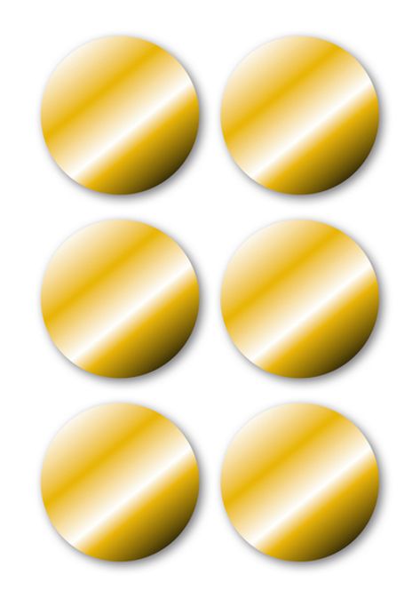 Hovedbilde VARIO Etiketter, gull Ø32 mm, 3 ark, 18 stk  (10 ...