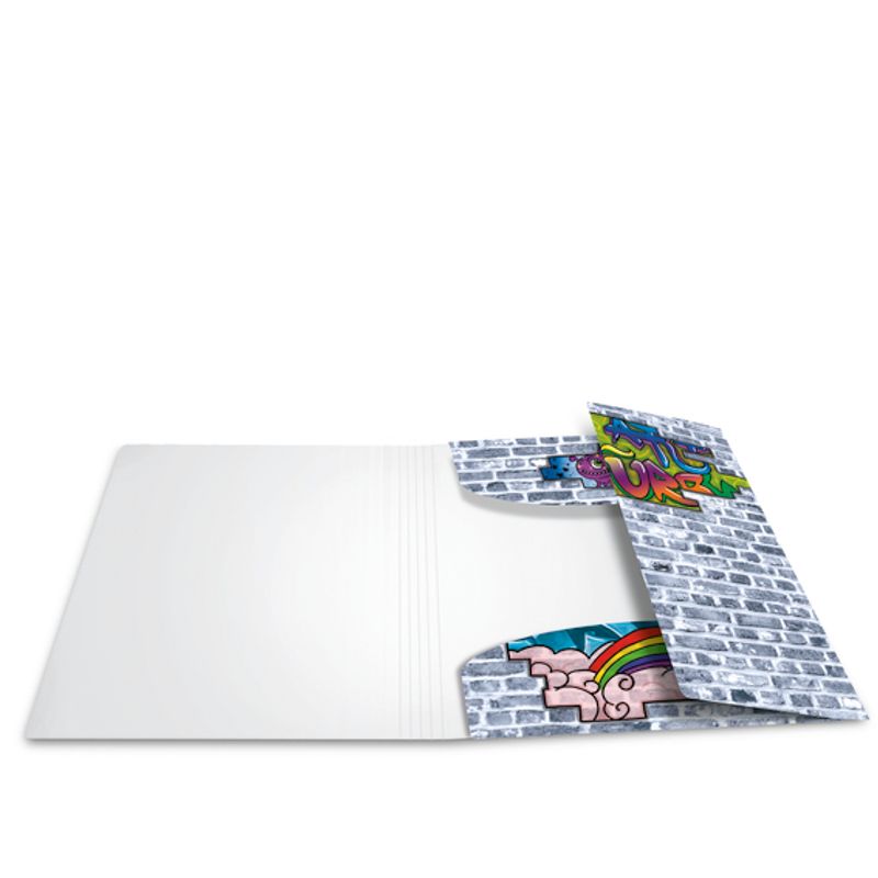 HERMA strikkmappe i plastmateriale, A4, Graffiti (3 pakk)