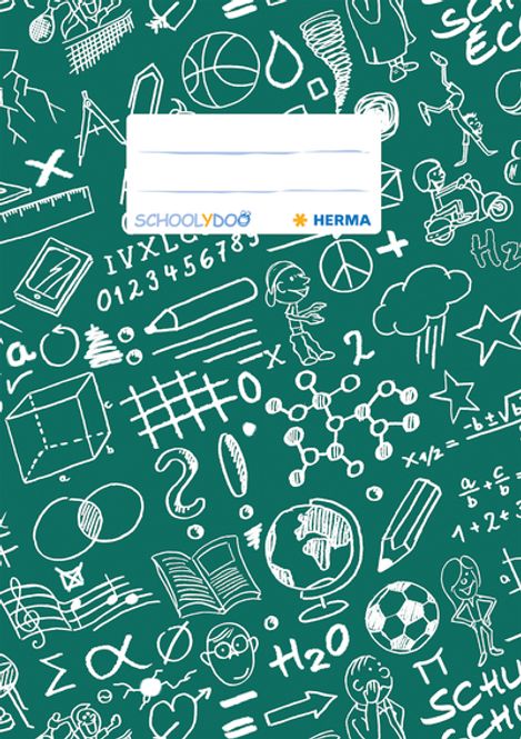Hovedbilde SCHOOLYDOO ferdigbind til glosebok, grønn, A5 (10 ...