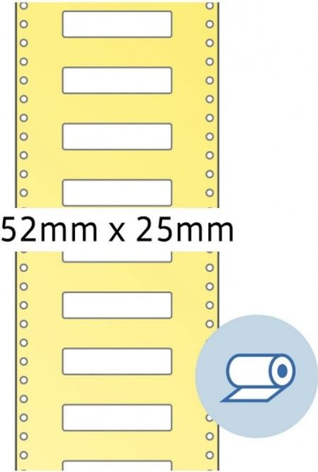 Hovedbilde Etiketter på rull, varemerking, 52x25 (5000 stk)