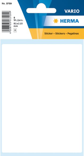 Hovedbilde VARIO standard etiketter hvit 55x82 (14 stk) 10 ...