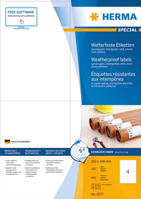 SPECIAL Utebruk, impregnert, LC 100 ark 105x148 (400 stk)