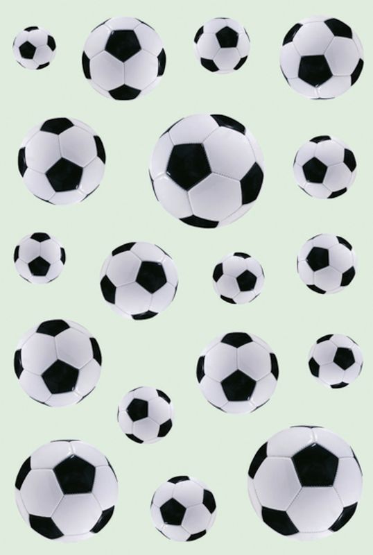DECOR Stickers Fotball, 3 ark (10 pakk)