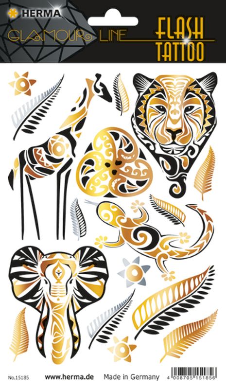FLASH TATTOO ETHNO STYLE, 17 motiver (5 pakk)