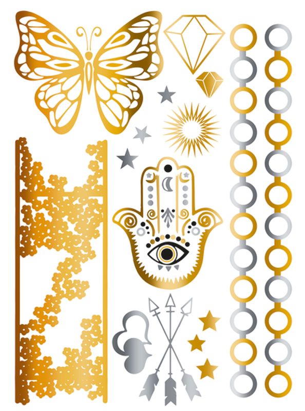FLASH TATTOO ORIENT, 15 motiver (5 pakk)