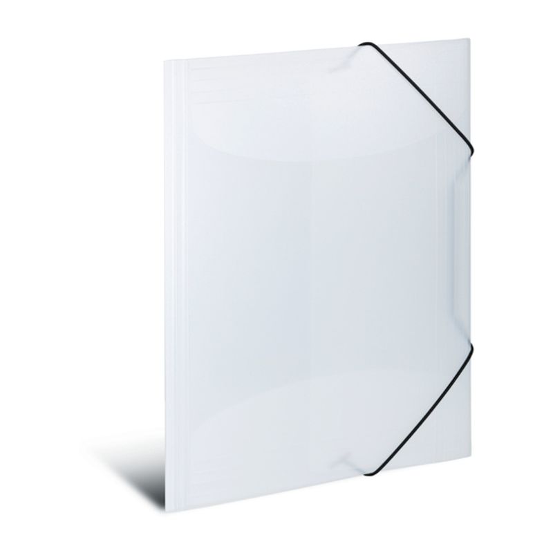 Strikkmappe i transparent plastmateriale A3, hvit (3 pakk)