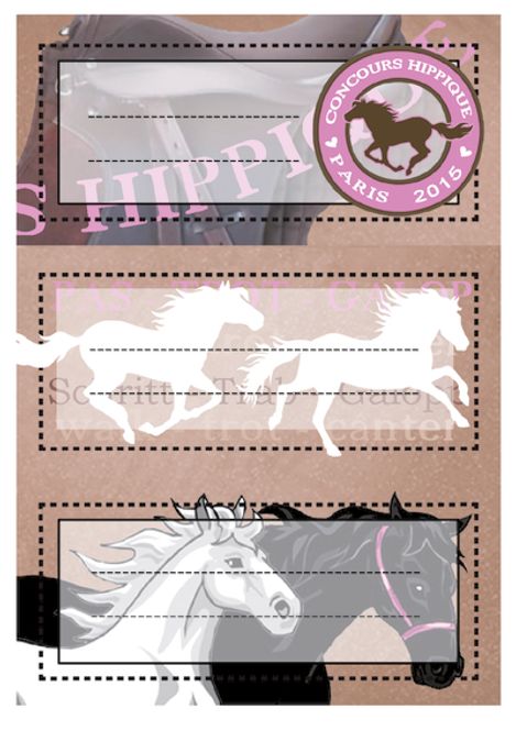 Hovedbilde VARIO boketiketter Hester, glitter, 2 ark (10 ...
