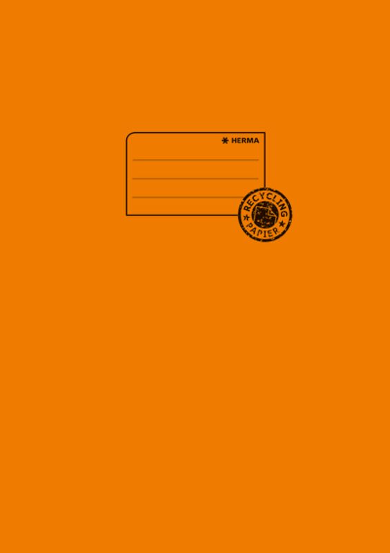 Ferdigbind til skrivebøker A 4 miljøpapir orange (10 pakk)