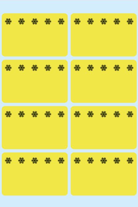 Hovedbilde VARIO fryseetiketter gul 26x40, 48 stk (10 pakk)