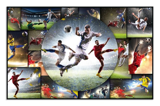 Hovedbilde Skriveunderlag i kartong, 550 x 350 mm, Fotball ...