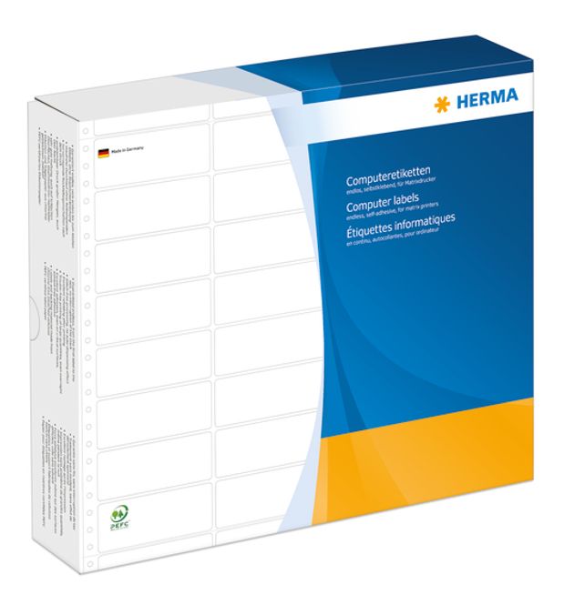 Hovedbilde HERMA dataetiketter i bane 16000 stk, 81x35