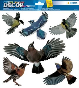 Hovedbilde Fargerike fuglemotiver inn- og utvendig bruk, 30 ...